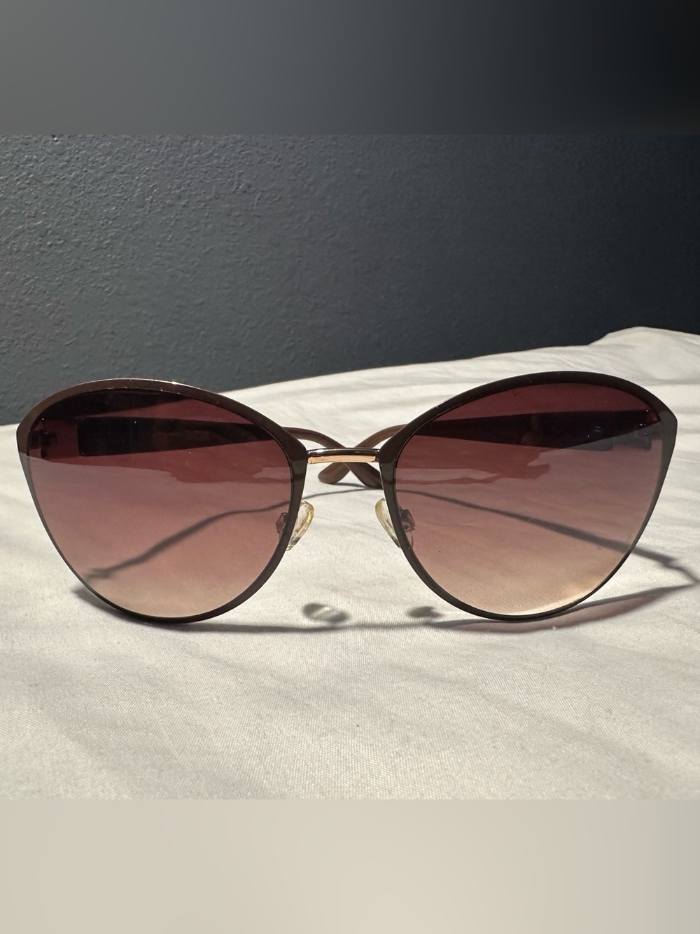 Jessica Simpson Gradient Brown Round women Sunglasses